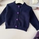 thumbnail image 2 of 2-7Y Children's Sweater Love Button Cardigan Girls Sweater Knitted Coat Girls Clothing Kid's Outfit Optional Plaid Skirt, 2 of 6