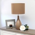 thumbnail image 2 of Simple Designs Oval Bowling Pin Base Ceramic Table Lamp, 2 of 7