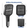 thumbnail image 2 of Water Saving Shower Head 7 Jet Types Rain Shower, 2 of 7