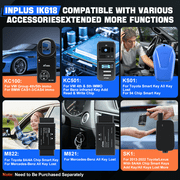XTOOL IK618 V2.0 Automotive Key Fob Programmer with KC100, AI-Assisted Full System OBD2 Scanner Bi-Directional Scan Tool, 31 Services, 2-Year Free Update