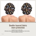thumbnail image 2 of Yiaed Mushrooms and Leaves Print Satin Bonnet Silk Bonnet Hair Bonnet for Sleeping Hair Bonnets, 2 of 6