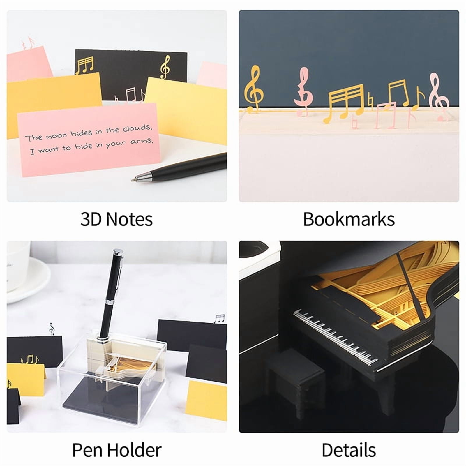 Time Piece Calendar 2026 Desk Calendar 3D Tear-away Calendar Paper Carving Art