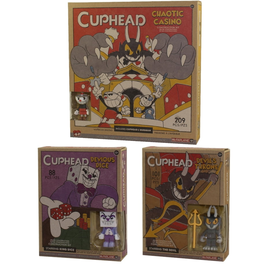 McFarlane Toys Building Sets - Cuphead S1 - SET OF 3 (1 Large & 2 Small ...