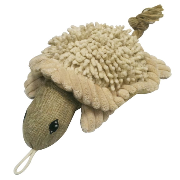 Pet Lou 00988 Naturally Twisted Dog Chew Toy, 10-Inch, Turtle