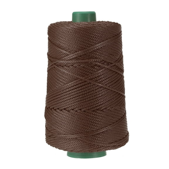 Uxcell Polyester Macrame Cord, 3mm x 219 Yards Polypropylene Cords for DIY Crafts - (Dark Brown)