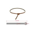 thumbnail image 3 of INSPIRE CHIC Women's Adjustable Belts Leather Skinny Waistband No Buckle For Dress Brown 43"(Max), 3 of 5