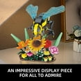 NAYIHOOP Bee Flowers Building Sets Insects Sunflower Bouquet for Girls