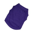 thumbnail image 2 of Methold Ropa para cachorros, suministros de algodón para mascotas, camisetas transpirables para perros, chaleco para perros de estilo sencillo Ropa para mascotas Violeta METRO, 2 of 6