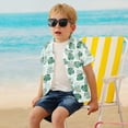 thumbnail image 6 of CARETOO Boys Hawaiian Shirt Cool Summer Hawaii Shirts Casual Short Sleeve Button Down Aloha Beach Tee Tops Size 7-8 Years, 6 of 12