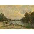 thumbnail image 2 of Luigi Loir 18x14 Black Ornate Wood Framed Double Matted Museum Art Print Titled - The Nautical Party (1873), 2 of 5