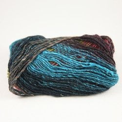 Noro - Silk Garden Knitting Yarn - Turquoise/ Fuschia/ Gold (# 211)