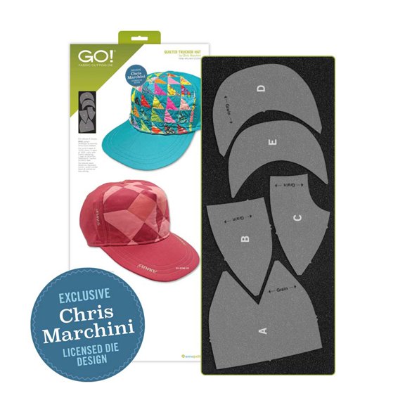 Accuquilt GO! Quilted Trucker Hat Die by Chris Marchini