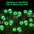 thumbnail image 3 of Luces solares FENSAN para Halloween y exteriores, paquete de 4 unidades, 32 LED, color verde, 3 of 7