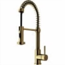 VIGO Edison Single Handle Pull-Down Sprayer Kitchen Faucet in Matte Brushed Gold