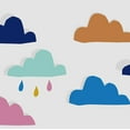 thumbnail image 4 of Joules Whatever the Weather White and Rainbow Wallpaper, 4 of 4