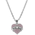 thumbnail image 3 of Big Sister & Little Sister Birthday Gifts, Sister Heart Necklace Gift Set of 2, Big Sis Lil Sis Jewelry Gifts for Teens, Women (Pretty Pink), 3 of 6