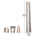 thumbnail image 4 of Eyebrow Trimmer And Facial Hair Removal For Women, 3 In 1 Eyebrow Razor & Facial Hair Remover Kit, USB Rechargeable Painless Hair Removal For Face Peach Fuzz, Lips, Body, Chin, Arms, 4 of 4