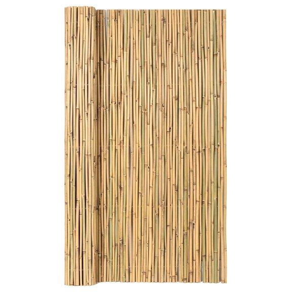 Natural Rolled Bamboo Fence, Eco-Friendly Bamboo Fencing, 0.7 in D x 6 feet High x 8 feet Long, bambou Screen for Garden, Privacy