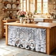 thumbnail image 6 of Grey Christmas Cabinet Curtain 28"Wx51"L,Dustproof Storage Cabinet Curtain with Self Adhesive Tape,Gnomes Xmas Snowflake Gifts Winter Tall Pantry Cover Drape for Kitchen,Laundry Room,Utility Closet, 6 of 9