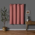 thumbnail image 3 of Mainstays Pink Blush Solid Blackout Grommet Curtain Panel Pair, Set of 2, 30 in x 63 in, 3 of 10