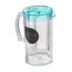thumbnail image 3 of Jarra de agua para refrigerador Jarra con tapa Jarra de agua para refrigerador Limonada - Helada Ronda azul, 3 of 9