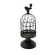 thumbnail image 2 of Candelabro de jaula de pájaros de hierro forjado Colco Negro 14x26cm, 2 of 8