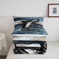 thumbnail image 4 of YST Bass Fish Comforter Set,Hunting Fishing Bedding Full,Vintage Wooden Boards Bedding Comforter Sets,Rustic Farmhouse Soft Breathable Quilt Lightweight,3Pcs Blue, 4 of 5