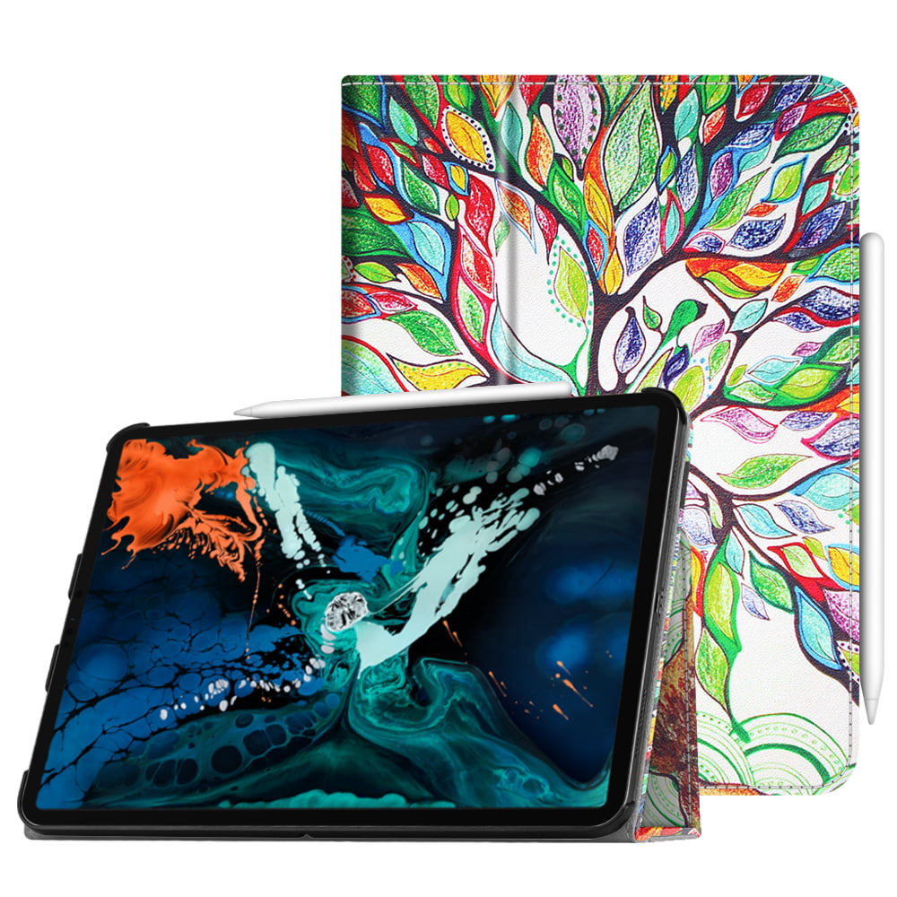 Fintie Ipad Pro 12 9 Inch 3rd Gen 18 Case Cover With Secure Pencil Holder Love Tree Walmart Com