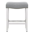 WestinTrends 24 Inch Counter Height Bar Stool, Modern Farmhouse Saddle