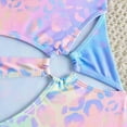 thumbnail image 4 of Gubotare Tween Bathing Suits Girls Summer Cute Crisscross Small Watermelon Printing Floral Print Conjoined Swimsuit Size 9-10 (Sky Blue,9-10 Years), 4 of 9