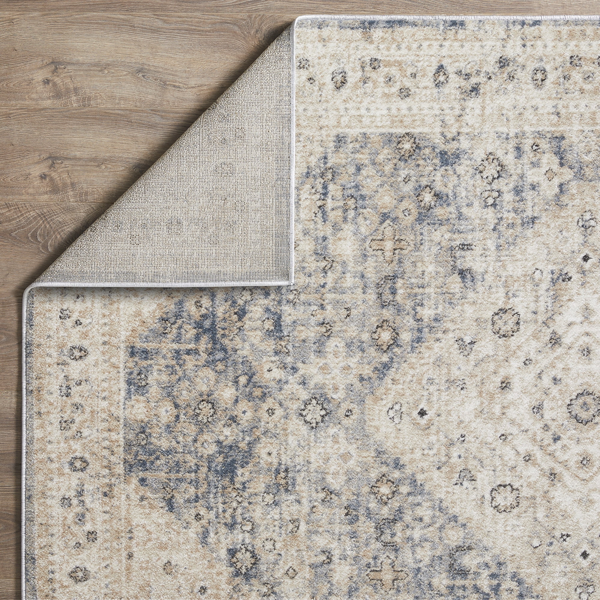 Loomaknoti Kehleigh Abagail 5' x 7' Beige Oriental Indoor Area Rug