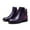 Purple, variant on OKBOP Women's Low Heels Shoes-Retro Solid Color Zipper Winter Comfort Warm Boots Fashion Non Slip Back Short Leather Shoes for Women Casual Womens Boots Clearance