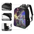 thumbnail image 4 of Gorillaz Music Backpack Student School Bag Satchel Bookbag 2 Compartment Daypack Large Capacity Rucksack Unisex Shoulders Travel Laptop Bag, 4 of 6