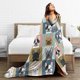 thumbnail image 2 of 150 x 200 cm 3D French Bulldog Cute Fleece Blanket Ultra Soft Flannel Velvet Plush Blanket, 2 of 5