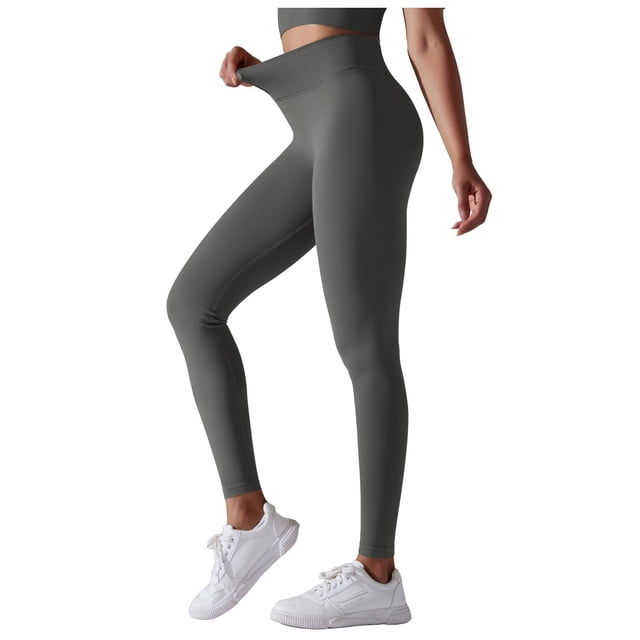 Pantalones deportivos de yoga para mujer: cintura alta, elásticos, atléticos, versátiles, para hacer ejercicio