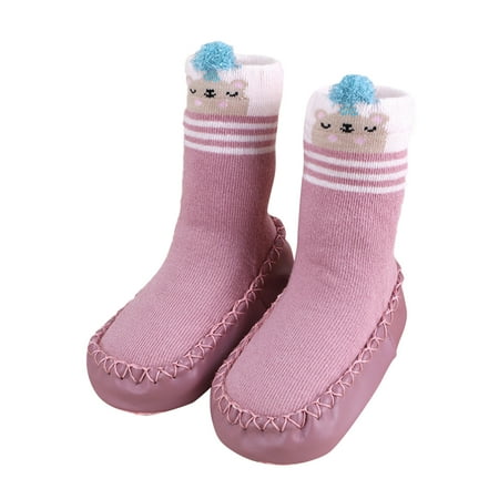 

kpoplk Toddler Sock Shoes Boys Girls Baby Socks Shoes Toddler Shoes Floor Socks Shoes Bear Outwear Sock Shoes Toddler(A)