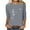Gray, variant on Enjoytime Womens 3/4 Sleeve Blouses Fashion Printed Round Neck Shirt Casual Plus Size Tops for Women