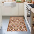 thumbnail image 3 of 2x3 Ft Entryway Area Rug, Boho Kitchen Rug Runner Washable Floor Mat, Abstract Geometric Ethnic Bohemia Textured Non Slip Indoor Door Mat Throw Carpet for Bathroom Living Room Bedroom, 3 of 8
