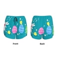 thumbnail image 3 of Logiee bunny holding flower Print Women 2 in 1 Running Shorts,High Waisted Athletic Shorts,Gym Workout Shorts with Liner Pockets-XX-Large, 3 of 7