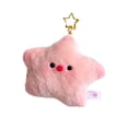 thumbnail image 2 of Animal Plush Hanging Keychain Pig Start Shape Soft Vivid Fluffy Hair Stuffed Keychain, 2 of 8