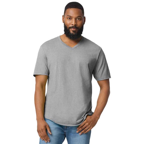 Gildan Mens Softstyle V Neck T-Shirt