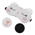 thumbnail image 3 of Unique Bargains 1 Pc Cute Cat Eyes Sleep Mask Soft Eye Shade Cover for Rest for Travel White, 3 of 6