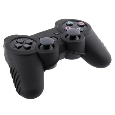 Insten Black Silicone Gel Skin Case For Sony Playstation 3 PS3 Controller