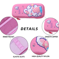 thumbnail image 4 of Bonito estuche para lápices para niños, estuche de lona de gran capacidad para niños con cremallera Zhivalor CPB-US-XD106-3, 4 of 5