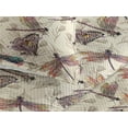 thumbnail image 3 of Ambesonne Vintage Quilted Bedspread Set 3 Pcs, Colorful Dragonflies Art, King, Pale Purple and Sky Blue, 3 of 4