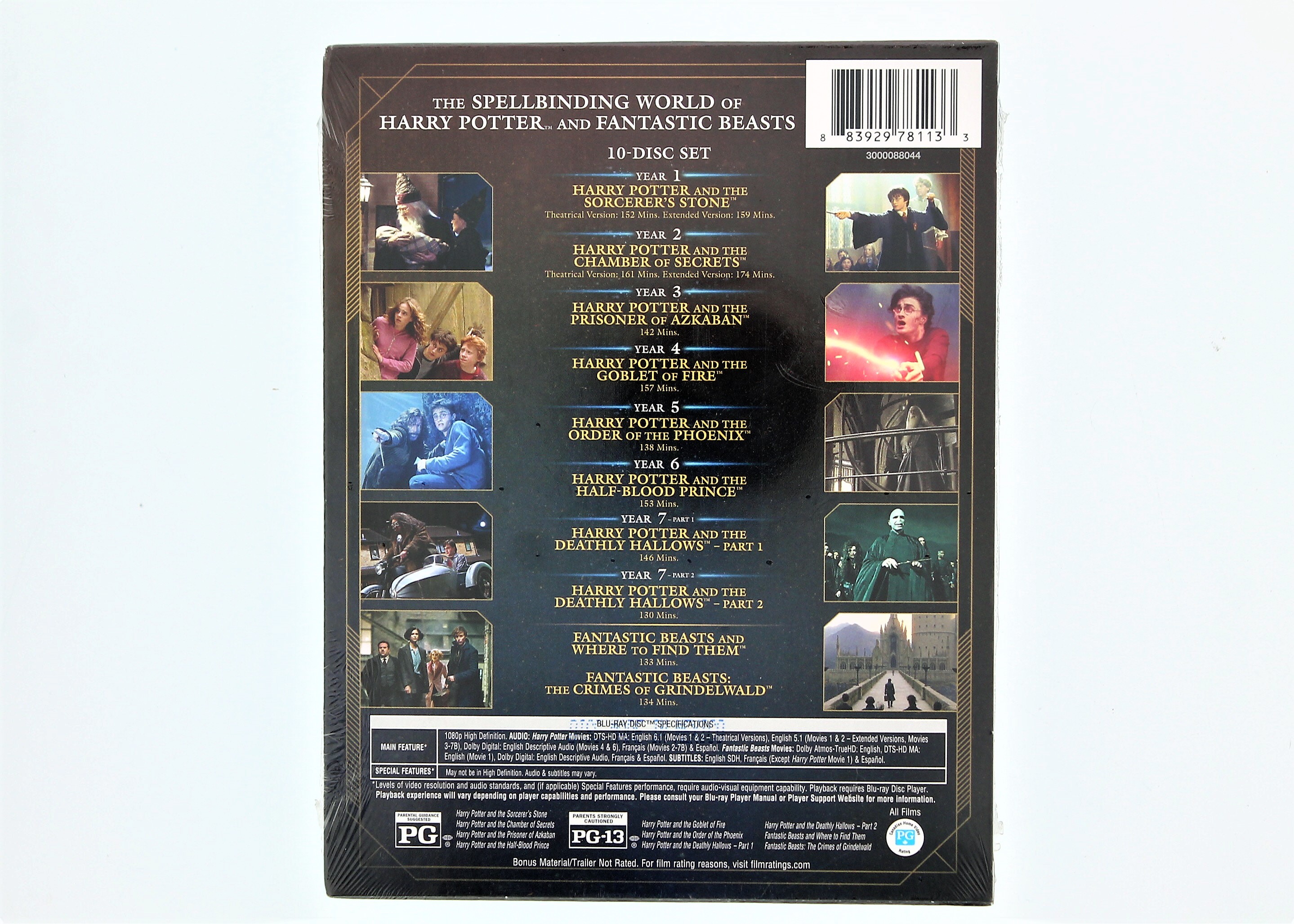 Wizarding World 10-Film Collection (Blu-Ray) - Walmart.com