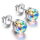 thumbnail image 1 of ER Bola de cristal brillante Simple Exquisite S925 Silver Post Gi para mujer brillar Electrónica, 1 of 5