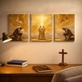 thumbnail image 3 of Artiluxy Faith-Based Religious Prints 12 x 16 Painting Canvas Art Prints Set of 3, 3 of 5