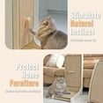 thumbnail image 4 of Vertical Sisal Cat Scratcher, 27.5'' L-Shaped Scratching Post, Upright Scratching Pad for Indoor Cats, Solid Wood Furniture Protector with Catnip, 4 of 6