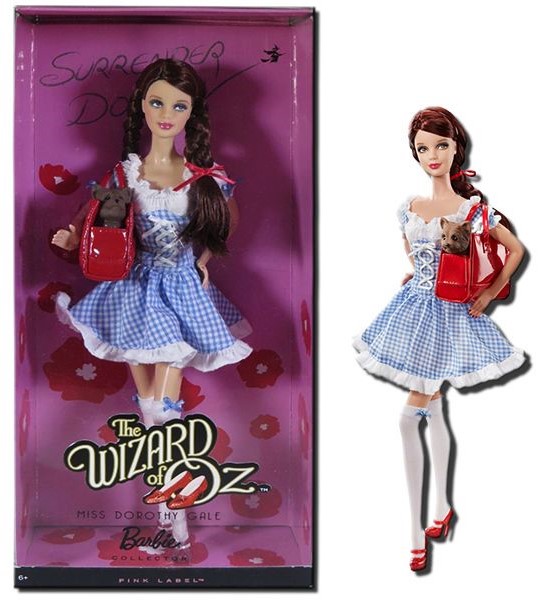 Miss Dorothy Gale Barbie Doll The Wizard of Oz Pink Label 2010 Mattel R4522 